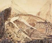 Vasily Surikov The Fallen Demon,on the death of Mikhail Vrubel (mk19) Spain oil painting artist
